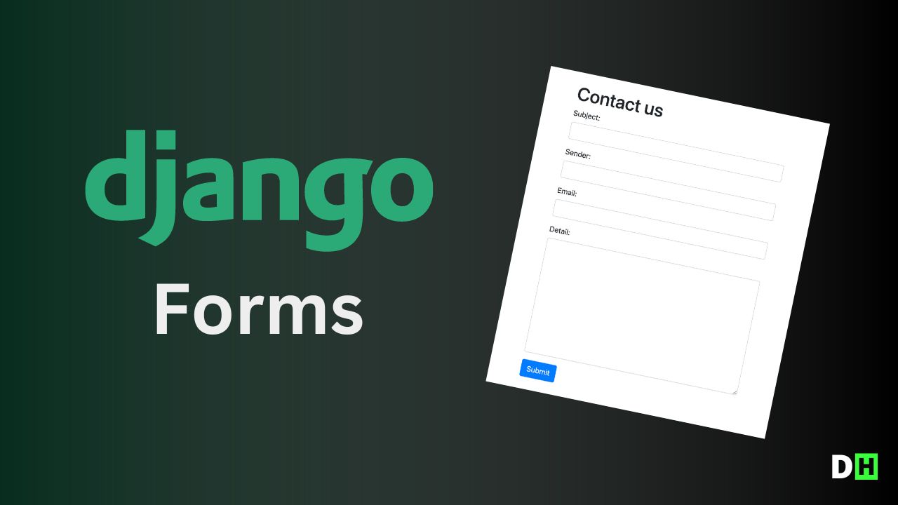 Django Forms วิธีใช้งาน