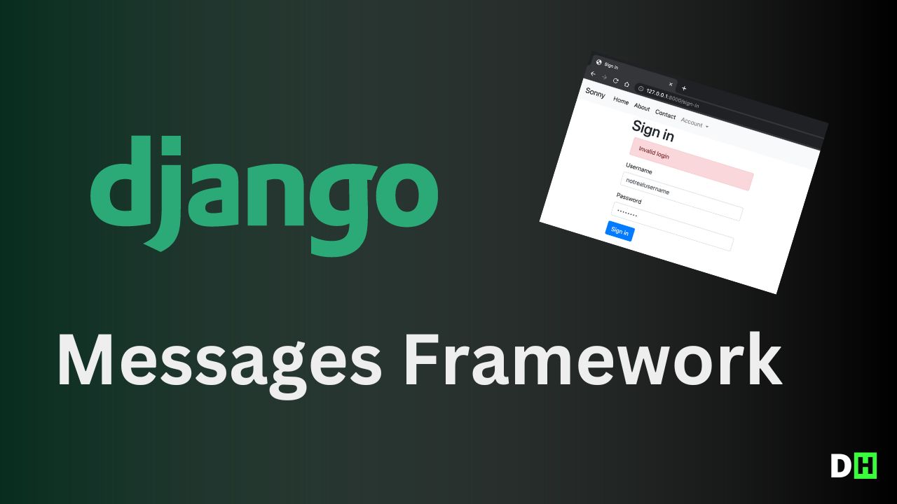ใช้งาน Django Messages Framework