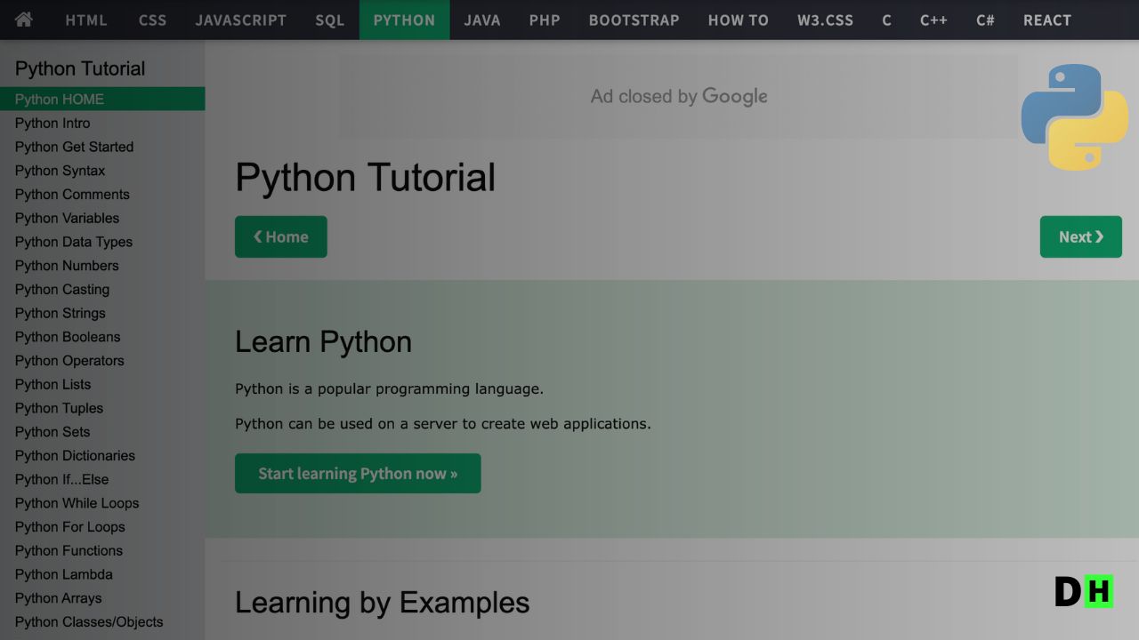 10 เว็บไซต์ที่ดีที่สุดสำหรับเรียน Python ฟรี ปี 2024